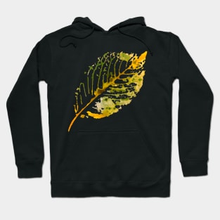 Watercolor autumn leaf Hoodie